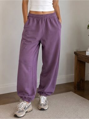 TNA Cozy Fleece Mega Sweatpants - Lavender Purple